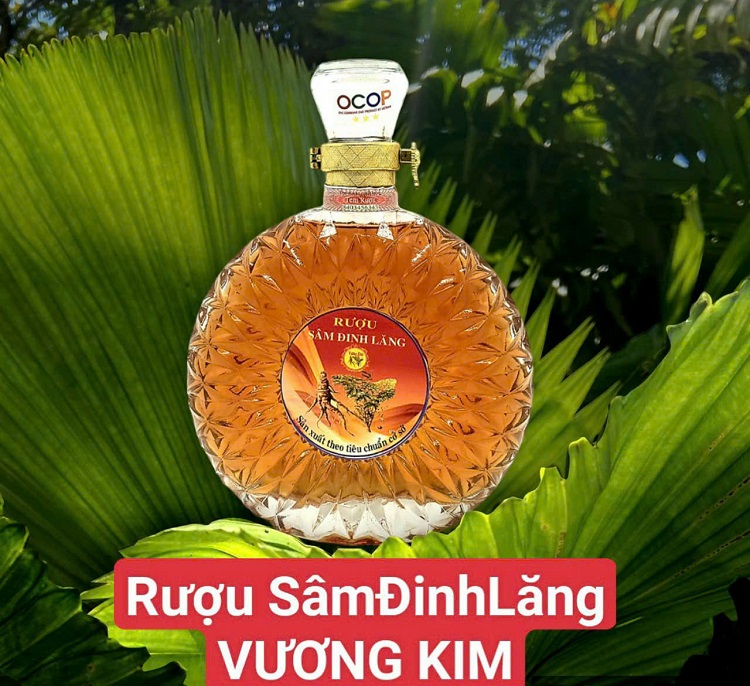 Rượu sâm đinh lăng Vương Kim