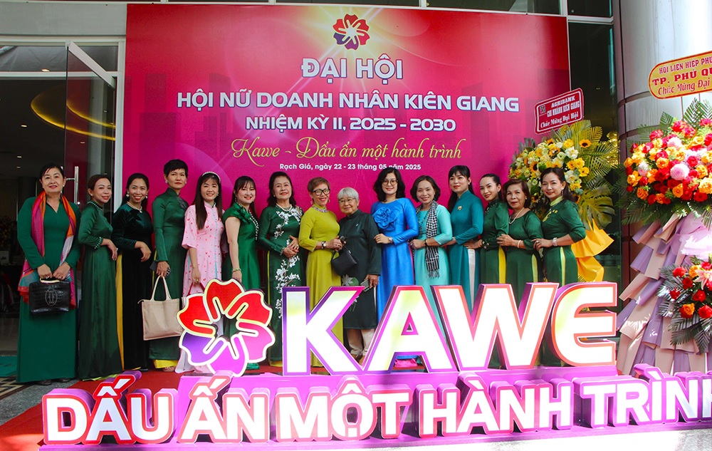 hoi nu doanh nhan an giang tham du dai hoi hoi nu doanh nhan tinh kien giang 2